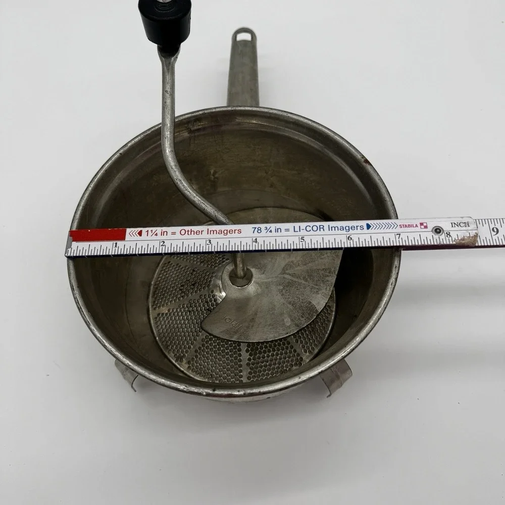 Foley Food Mill Stainless Steel No.‎ 101 USA Made – Hand Crank Strainer 7 in